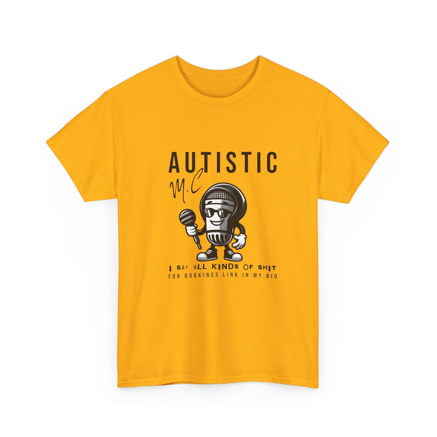 AUTISTIC MC I SAY ALL KINDS OF SHIT TSHIRT, Autistic Tshirt, Autistic Clothing, Autism Tshirt, Autism Awareness. Ships from USA and Australia