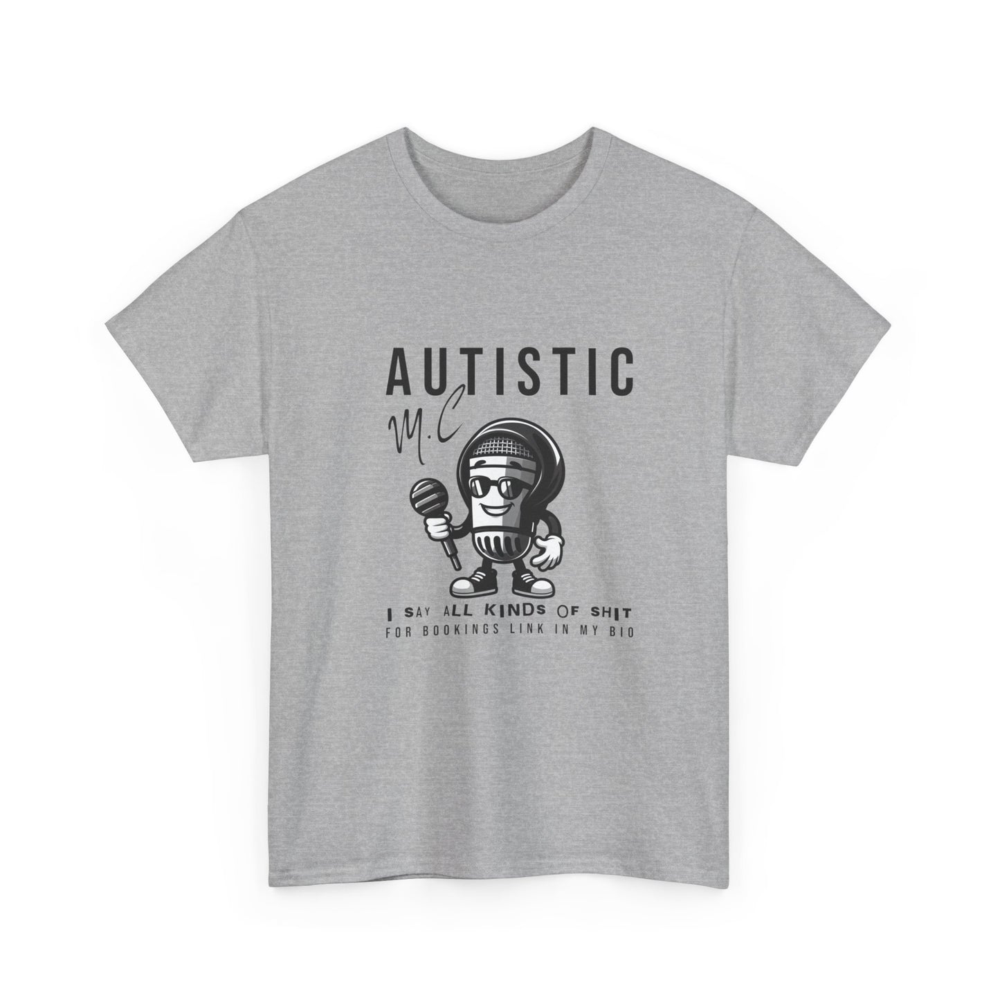 AUTISTIC MC I SAY ALL KINDS OF SHIT TSHIRT, Autistic Tshirt, Autistic Clothing, Autism Tshirt, Autism Awareness. Ships from USA and Australia