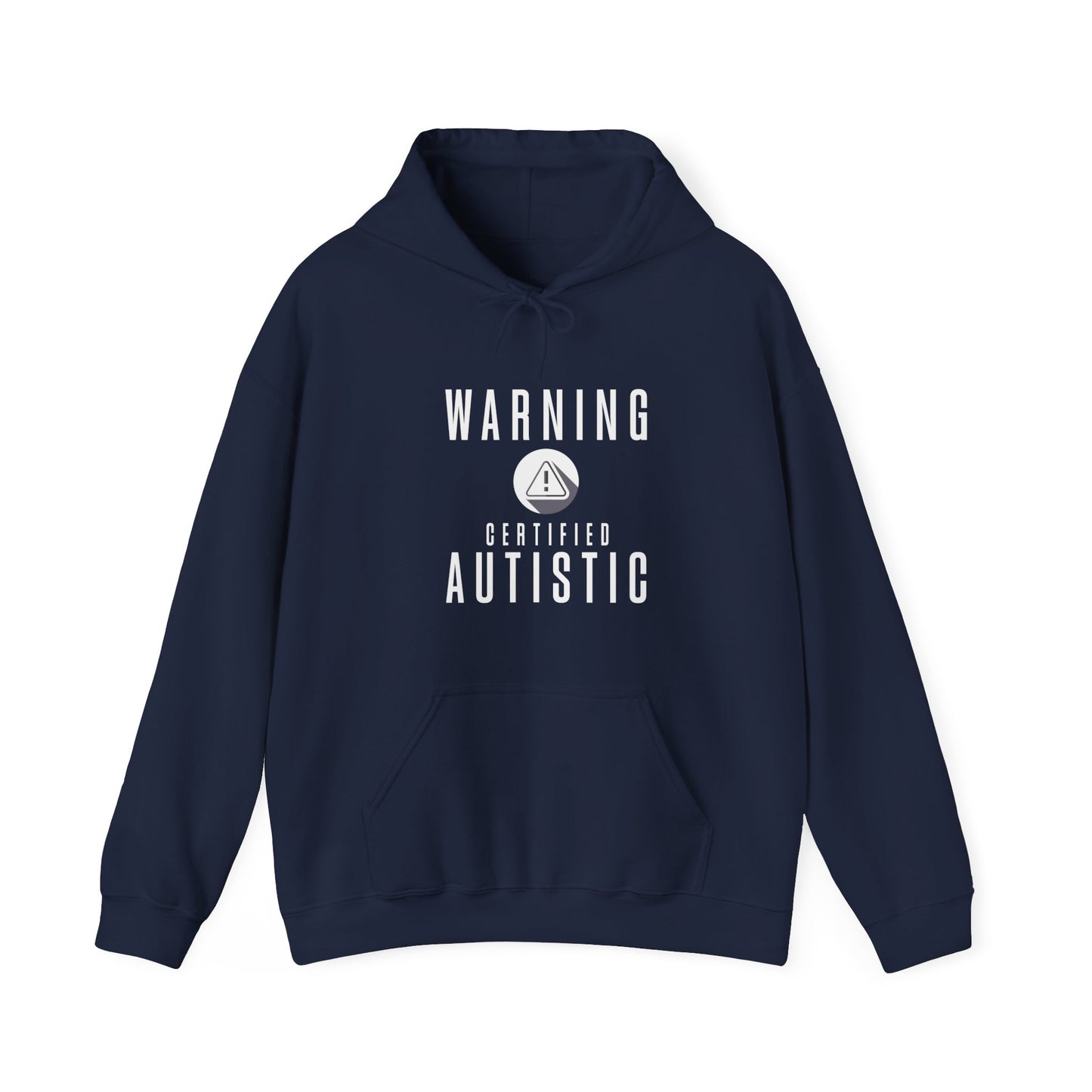 WARNING CERTIFIED AUTISTIC Autistic Hoodie, Autistic Clothing, Autism Awareness. Ships from USA and Australia