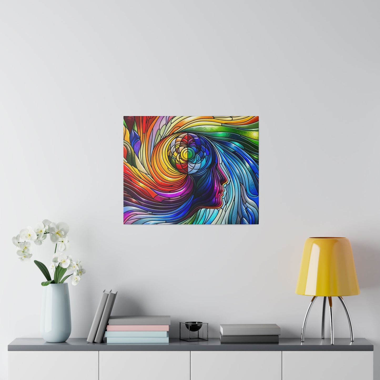 KALEIDOSCOPIC THOUGHTS, Autistic Art, Matte Canvas