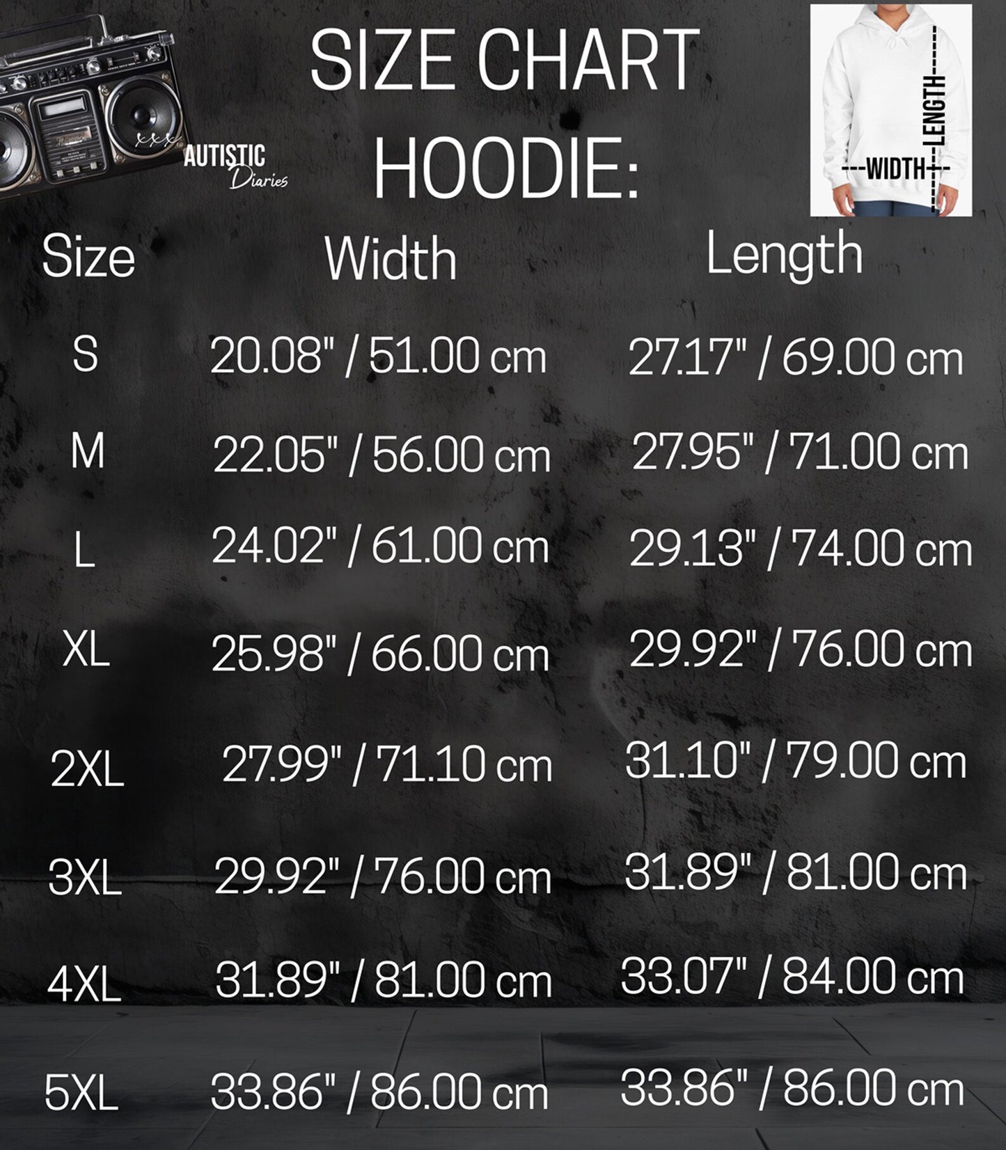 WARNING CERTIFIED AUTISTIC Autistic Hoodie, Autistic Clothing, Autism Awareness. Ships from USA and Australia