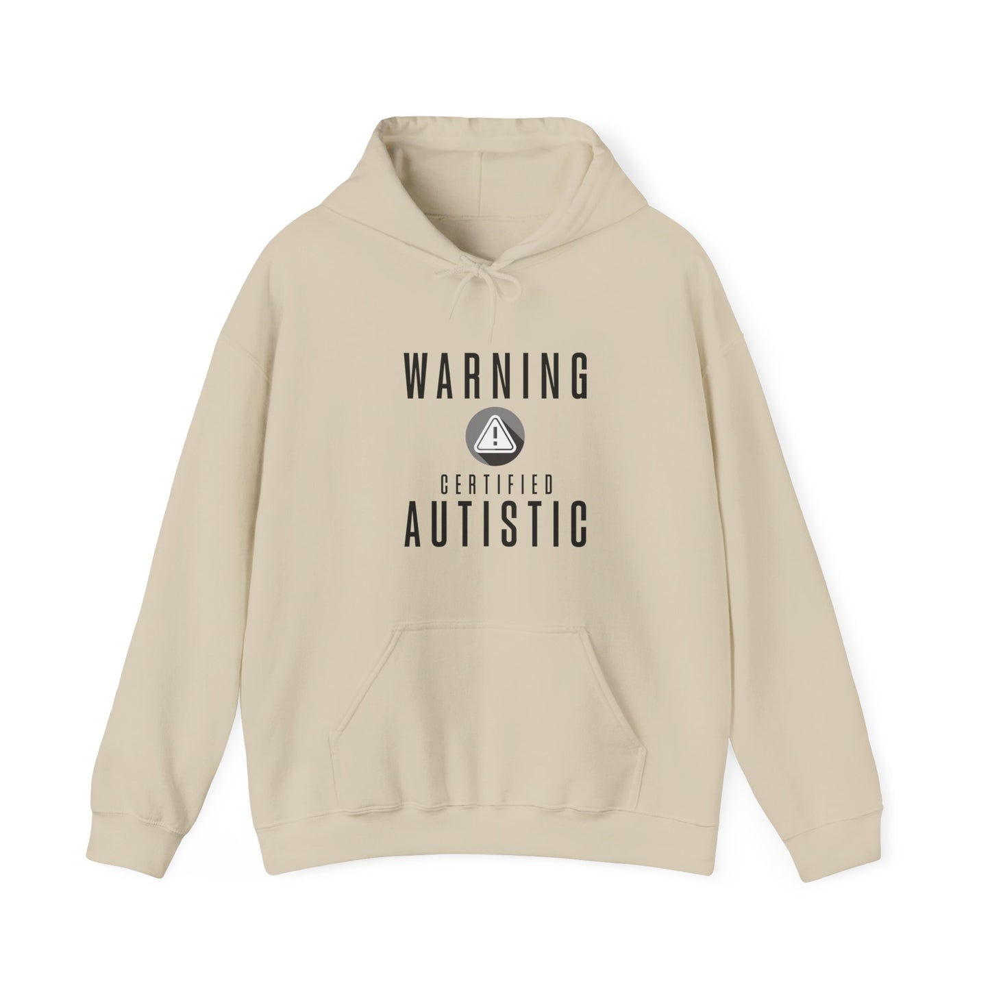 WARNING CERTIFIED AUTISTIC Autistic Hoodie, Autistic Clothing, Autism Awareness. Ships from USA and Australia