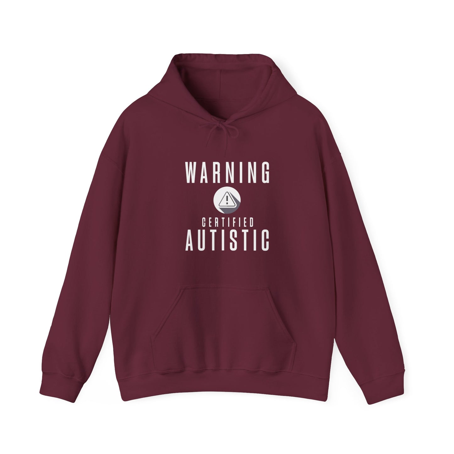 WARNING CERTIFIED AUTISTIC Autistic Hoodie, Autistic Clothing, Autism Awareness. Ships from USA and Australia