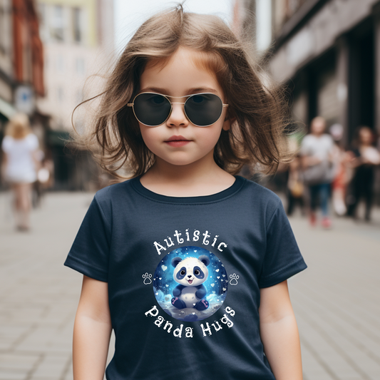 AUTISTIC PANDA HUGS TSHIRT, Autistic Toddler, Autistic Kids, Autism Awareness. Ships from USA only