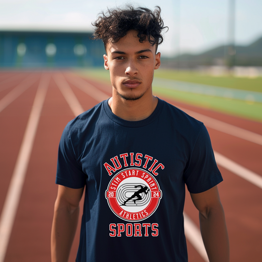 AUTISTIC ATHLETICS SPORTS TSHIRT, Autistic Tshirt, Autism Tshirt, Autism Awareness. Ships from USA only