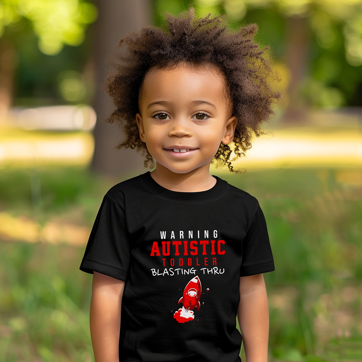 AUTISTIC TODDLER BLASTING THRU TSHIRT, Autistic Kids, Autistic Tshirt, Autism Tshirt. Ships from USA only