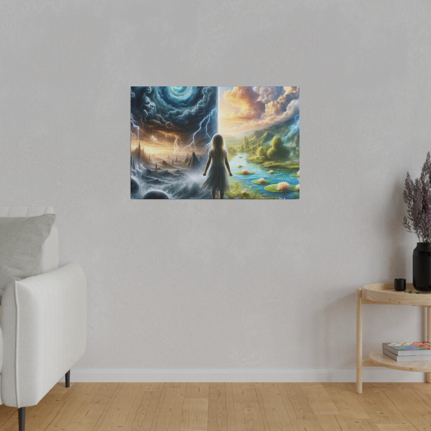 A COSMIC DREAMSCAPE, Autistic Art, Matte Canvas