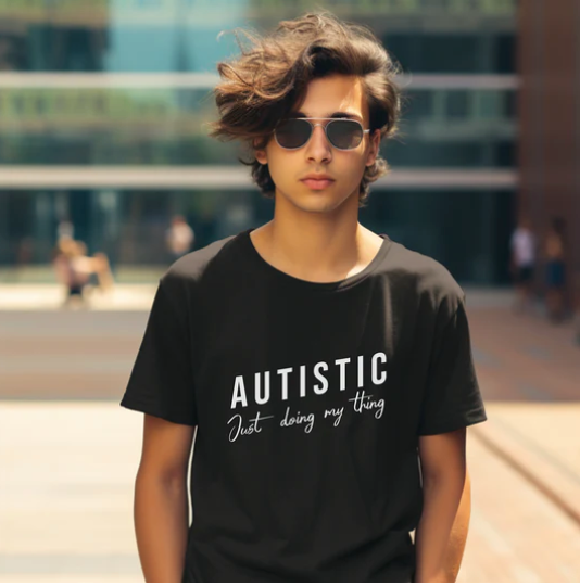 NEW AUTISTIC JUST DOING MY THING TSHIRT, Autistic Tshirt, Autistic Clothing, Autism Tshirt, Autism Awareness. Ships from USA and Australia